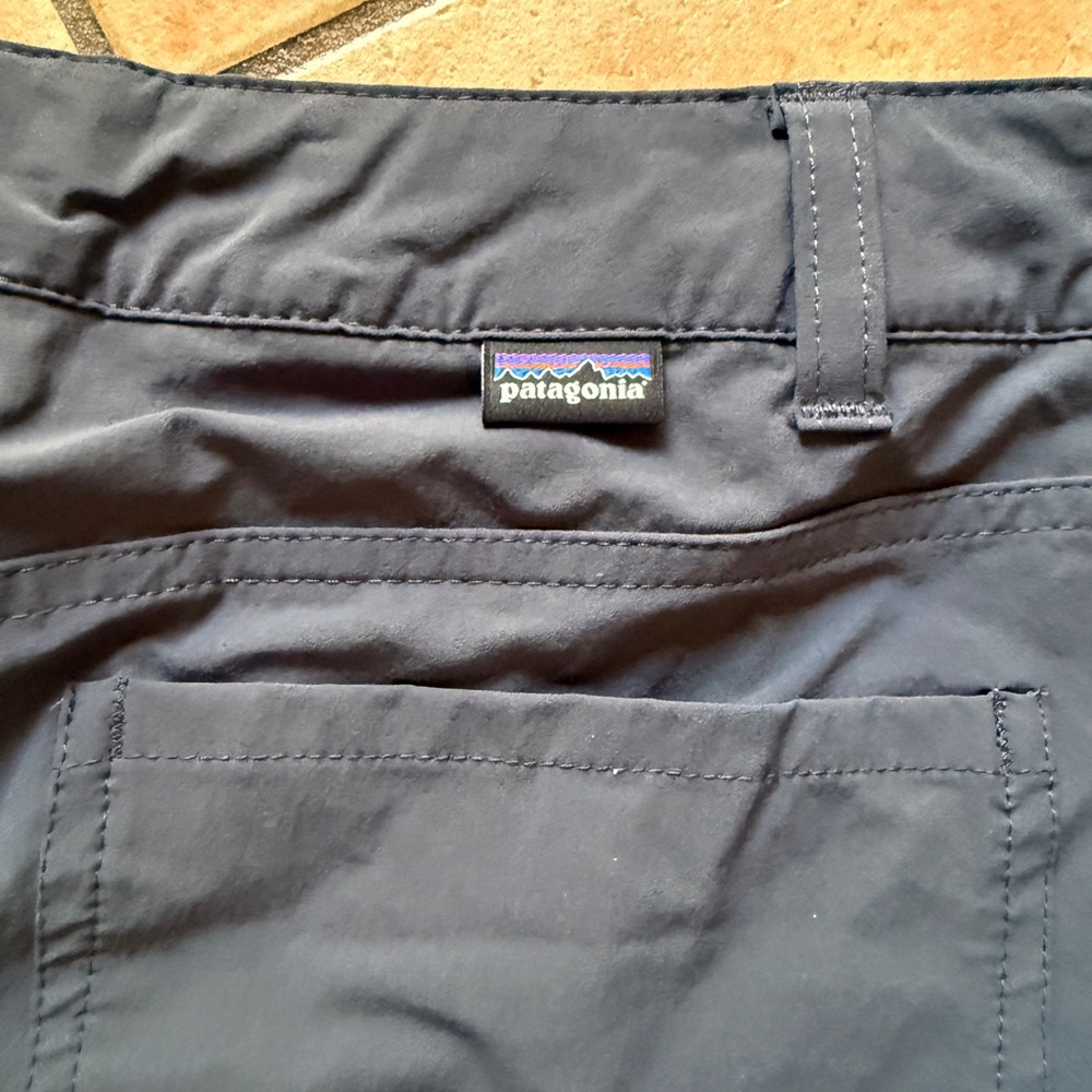 Patagonia Women’s Flat Front Shorts in Utility Blue